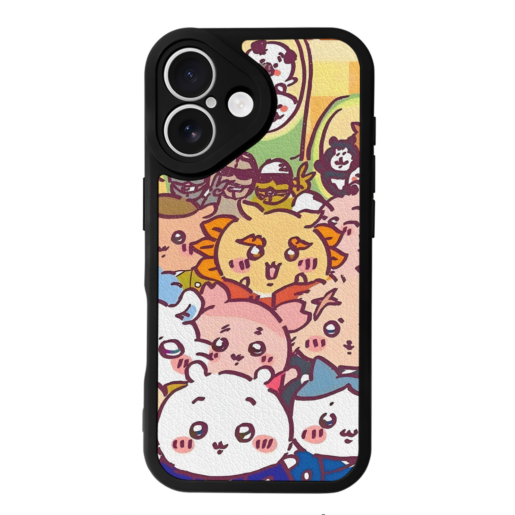 （画像用） ちいかわ Chii-kawa 【iPhone 16シリーズ対応】シリコンスマホケース（レザー調） 材質：シリコン